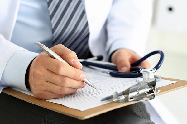 Image of a doctor's clipboard